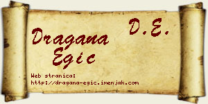 Dragana Egić vizit kartica